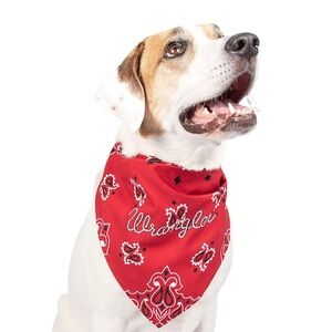 NWT Wrangler Classic Red Paisley Print Dog Bandana - For Big Dogs